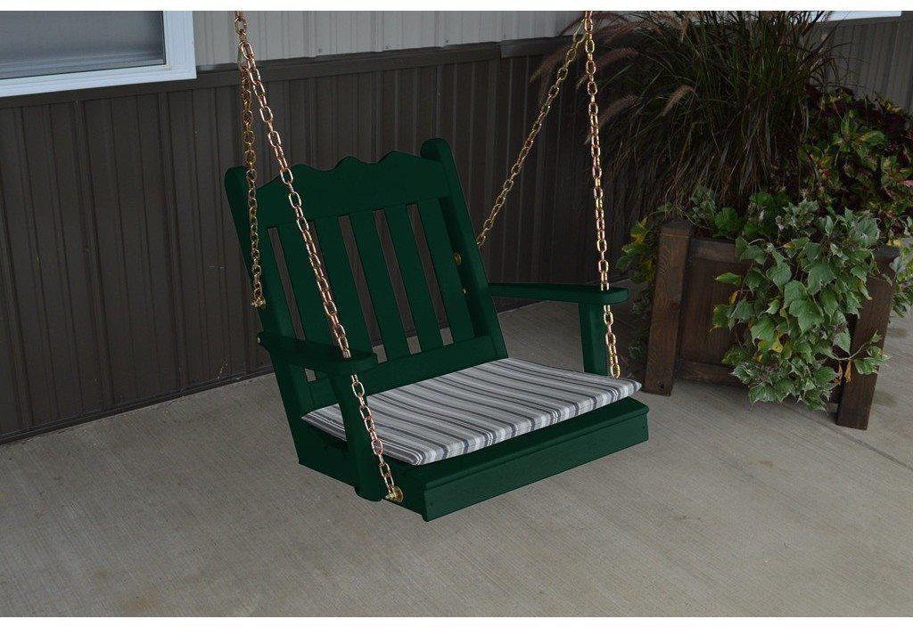A & L Furniture Co. Yellow Pine 2' Royal English Chair Swing - Ships FREE in 5-7 Business days - Rocking Furniture