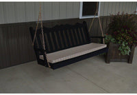 A & L Furniture Co. Yellow Pine 5' Royal English Garden Swing  - Ships FREE in 5-7 Business days - Rocking Furniture