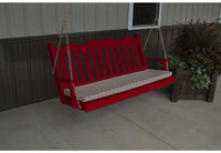 A & L Furniture Co. Yellow Pine 5' Royal English Garden Swing  - Ships FREE in 5-7 Business days - Rocking Furniture