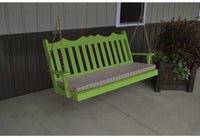 A & L Furniture Co. Yellow Pine 5' Royal English Garden Swing  - Ships FREE in 5-7 Business days - Rocking Furniture