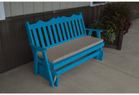 A & L Furniture Co. Yellow Pine 5' Royal English Glider  - Ships FREE in 5-7 Business days - Rocking Furniture
