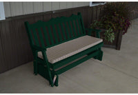 A & L Furniture Co. Yellow Pine 5' Royal English Glider  - Ships FREE in 5-7 Business days - Rocking Furniture