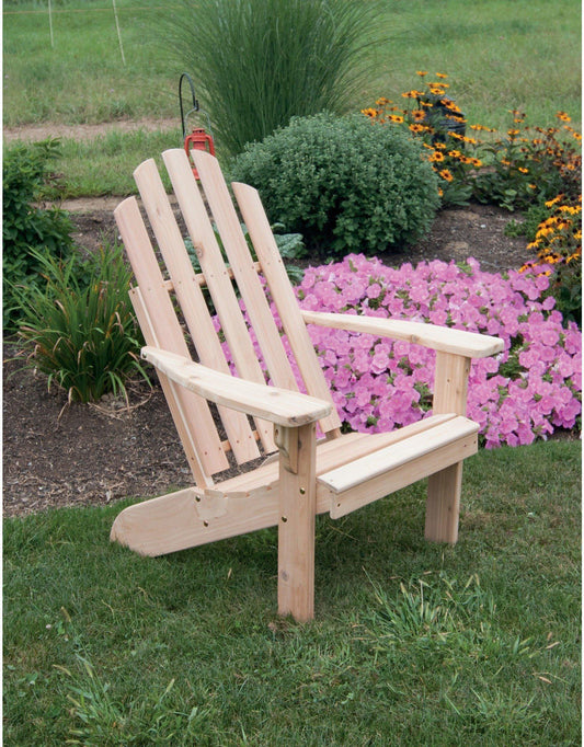 A & L FURNITURE CO. Western Red Cedar Kennebunkport Adirondack Chair - Ships FREE in 5-7 Business days - Rocking Furniture