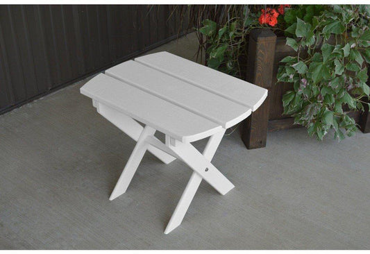 A & L Furniture Co. Yellow Pine Folding Oval End Table - Ships FREE in 5-7 Business days - Rocking Furniture