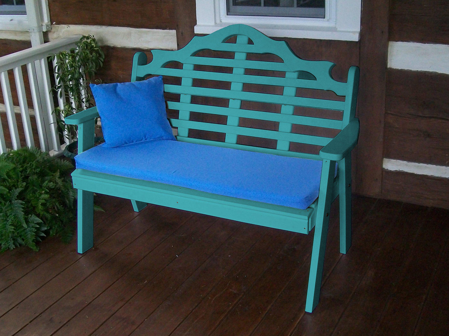 Bryton Park Poly Furniture Recycled Plastic 4' Marlboro Garden Bench - LEAD TIME TO SHIP 10 BUSINESS DAYS