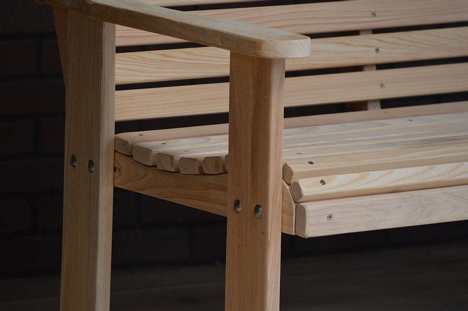 LA Swings Inc. 5ft cypress Rollback Outdoor Stationary Bench - LEAD TIME TO SHIP (UNFINISHED 7 BUSINESS DAYS) - (FINISHED 15 BUSINESS DAYS)