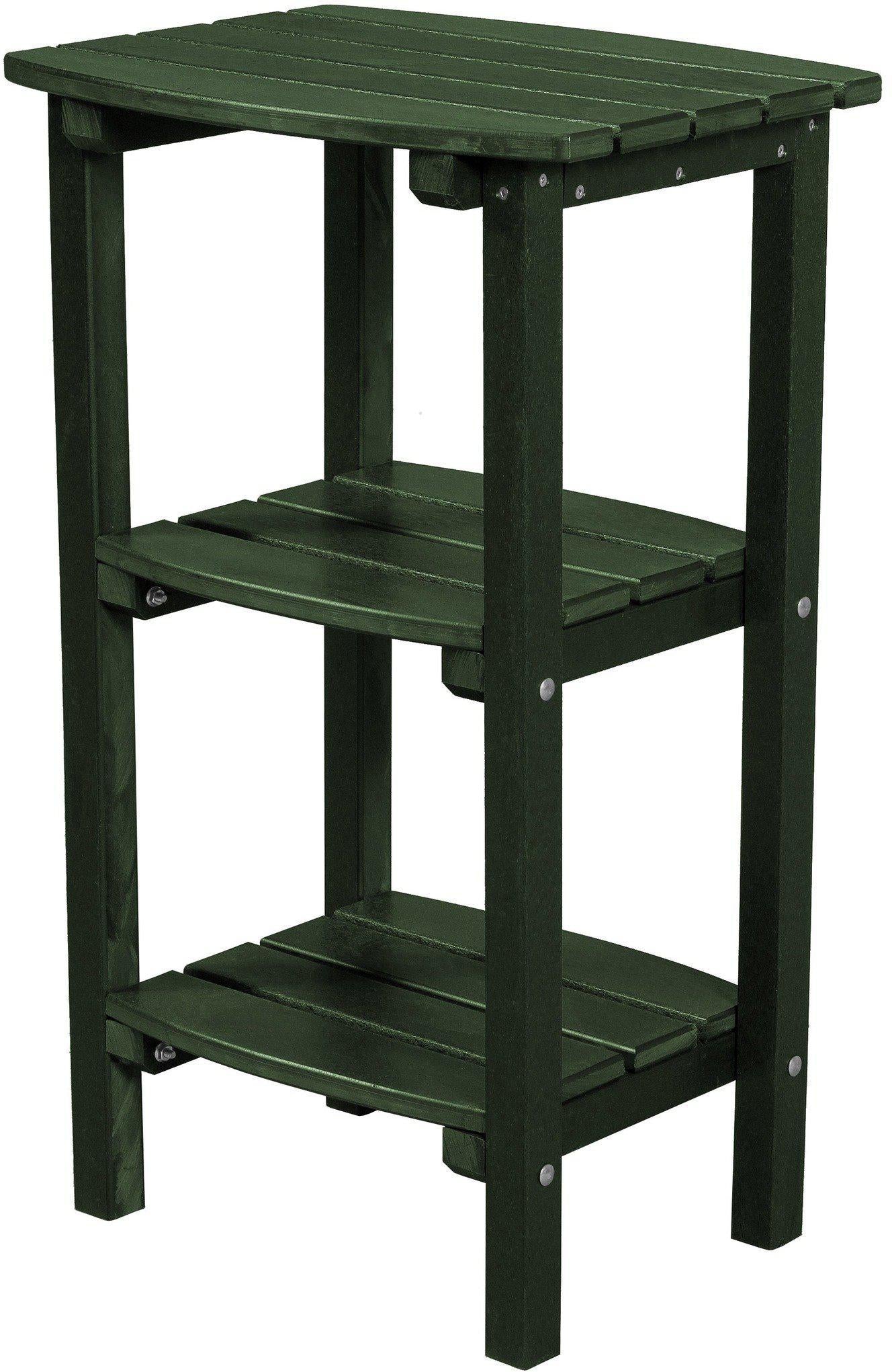 Wildridge Recycled Plastic LCC-221 Classic 3 Shelf Side Table (COUNTER HEIGHT) - LEAD TIME TO SHIP 6 WEEKS OR LESS