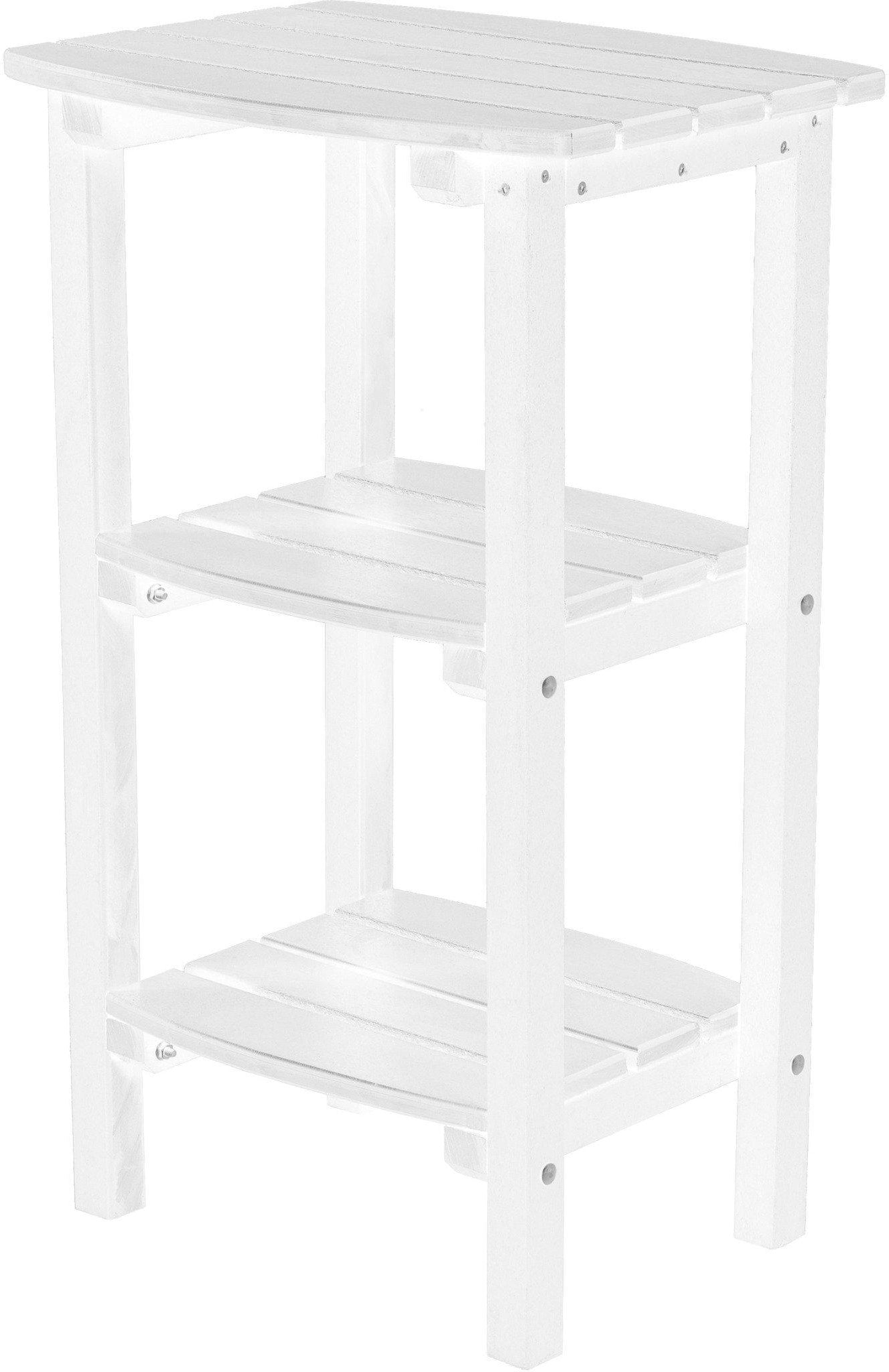 Wildridge Recycled Plastic LCC-221 Classic 3 Shelf Side Table (COUNTER HEIGHT) - LEAD TIME TO SHIP 6 WEEKS OR LESS
