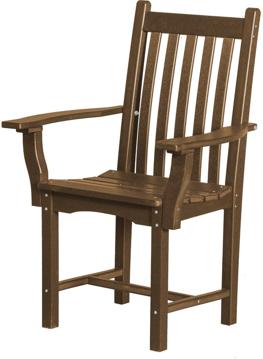 Wildridge Outdoor Recycled Plastic Classic Dining Chair with Arms - LEAD TIME TO SHIP 6 WEEKS OR LESS