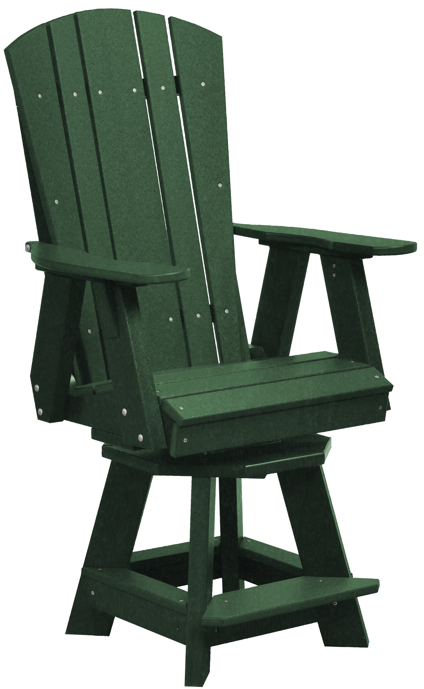 Wildridge Recycled Plastic Heritage Balcony Swivel Chair (Counter Height) - LEAD TIME TO SHIP 6 WEEKS OR LESS