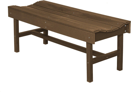 Wildridge Classic Outdoor Recycled Plastic Vineyard Bench - LEAD TIME TO SHIP 6 WEEKS OR LESS
