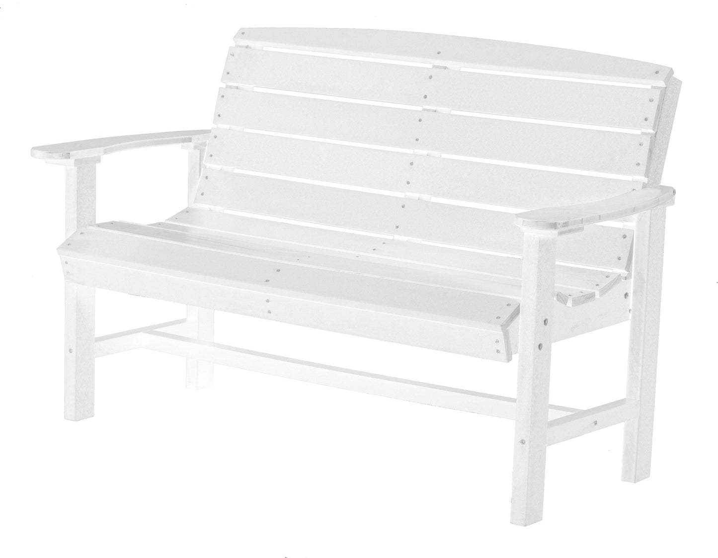 Wildridge Outdoor Recycled Plastic Classic 55.5" Bench - LEAD TIME TO SHIP 6 WEEKS OR LESS