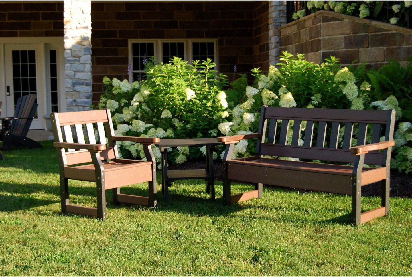 Wildridge Recycled Plastic Heritage 52.5" Wide Garden Bench (QUICK SHIP) - LEAD TIME TO SHIP 3 TO 4 BUSINESS DAYS
