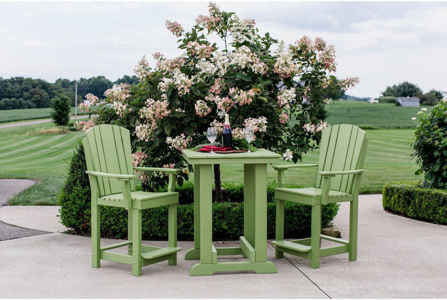 Wildridge Outdoor Heritage Recycled Plastic Patio Set (COUNTER HEIGHT) - LEAD TIME TO SHIP 6 WEEKS OR LESS