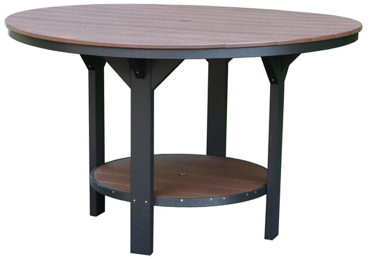 Wildridge Recycled Plastic Heritage Outdoor 60" Pub Table (COUNTER HEIGHT) - LEAD TIME TO SHIP 6 WEEKS OR LESS