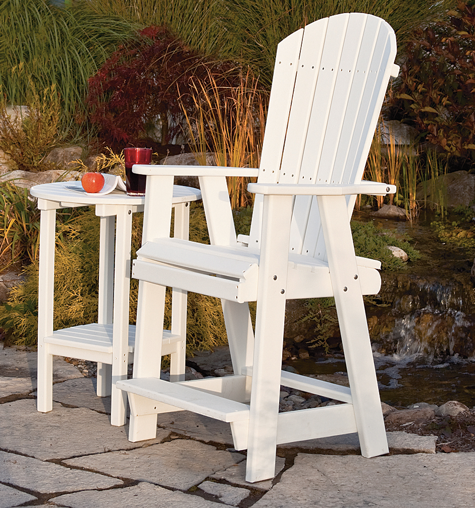 Leisure Lawns Amish Made Recycled Plastic 27" High Double Tier Side Table Model #74 - LEAD TIME TO SHIP 6 WEEKS OR LESS