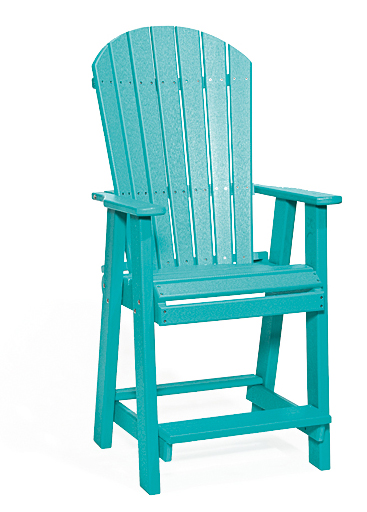 Leisure Lawns Amish Made Recycled Plastic Balcony Chair (BAR HEIGHT) Model #321B - LEAD TIME TO SHIP 6 WEEKS OR LESS