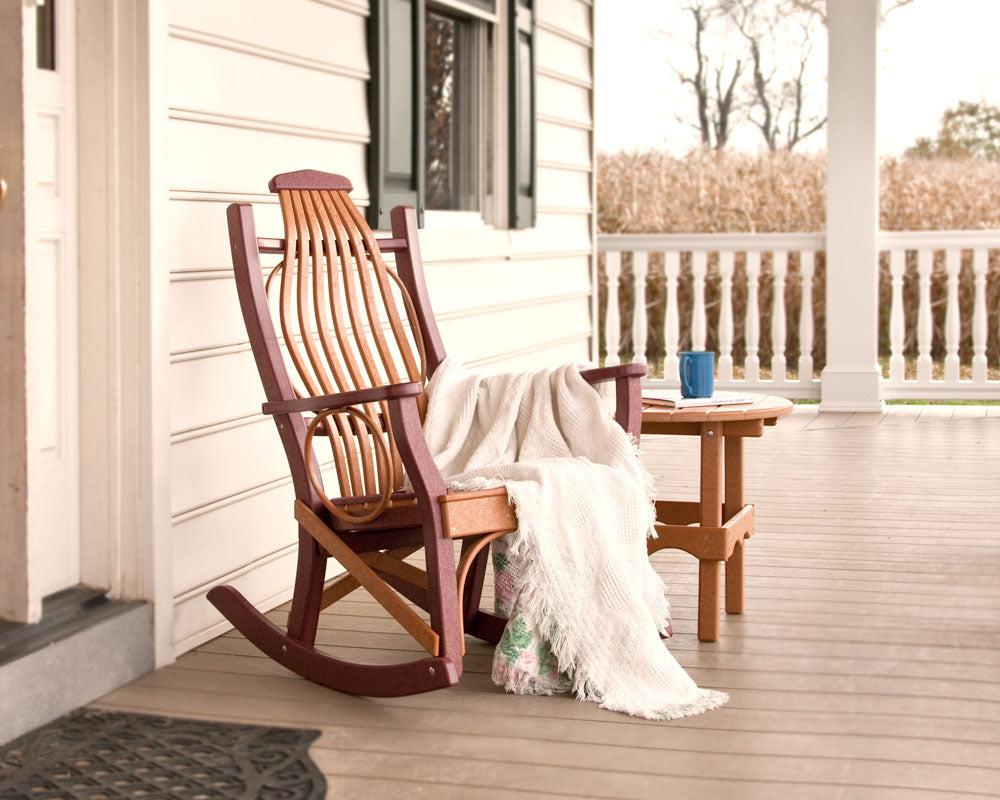 Leisure Lawns Amish Made Recycled Plastic Poly Hickory Amish Grandpa Rocker # 83  (THIS ITEM HAS BEEN DISCONTINUED) - LEAD TIME TO SHIP 6 WEEKS OR LESS