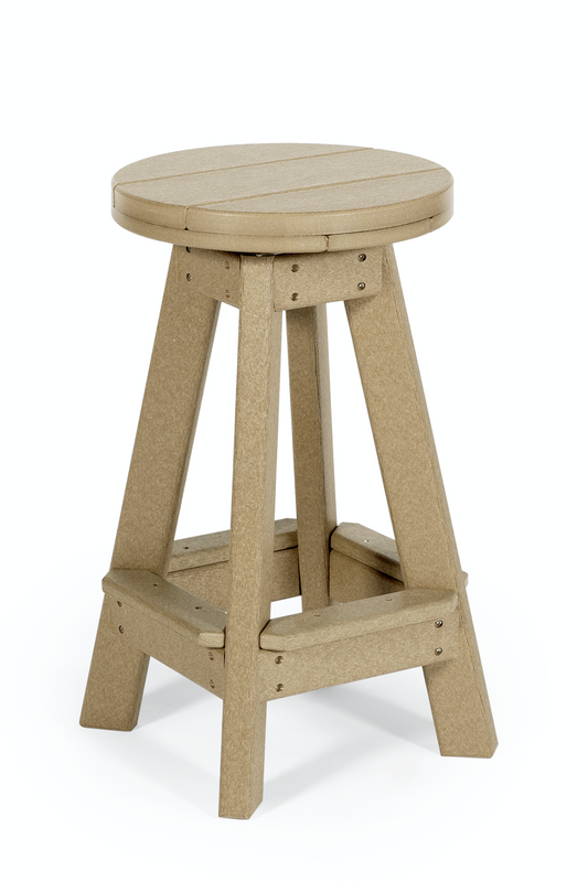 Leisure Lawns Amish Made Recycled Plastic Swivel Bar Stool Model #178 - LEAD TIME TO SHIP 6 WEEKS OR LESS