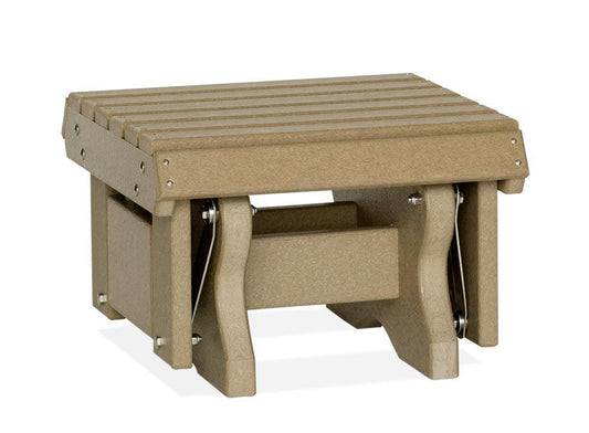 Leisure Lawns Amish Made Recycled Plastic Gliding Footstool Model #194 - LEAD TIME TO SHIP 4 WEEKS