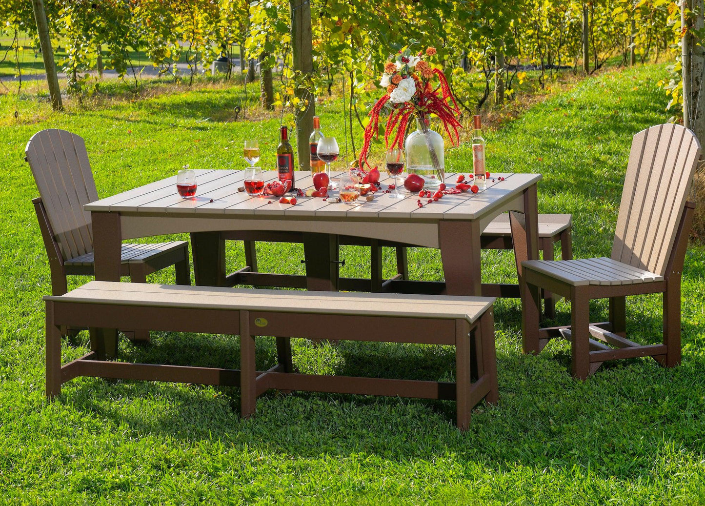 LuxCraft Recycled Plastic Island Side Chair (DINING HEIGHT) - LEAD TIME TO SHIP 3 TO 4 WEEKS