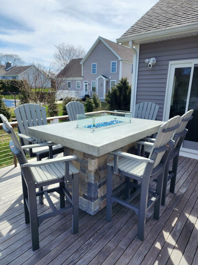 LuxCraft Recycled Plastic Adirondack Arm Chair (BAR HEIGHT) - LEAD TIME TO SHIP 3 TO 4 WEEKS