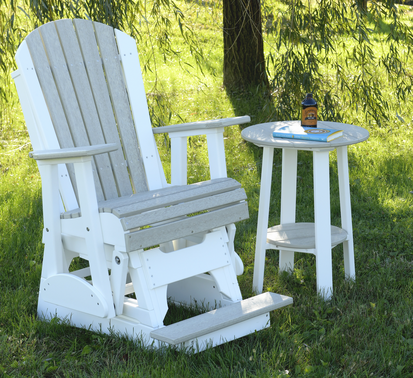 LuxCraft Recycled Plastic Counter Height  2' Adirondack Counter Height Balcony Glider  - LEAD TIME TO SHIP 7 BUSINESS DAYS OR LESS