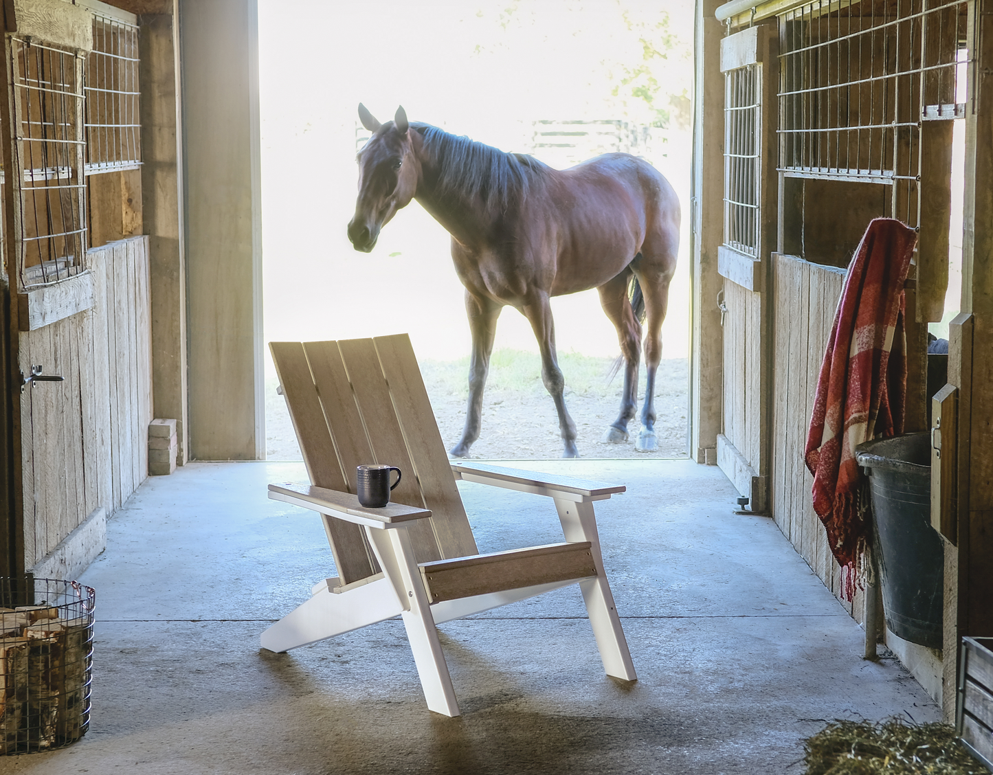 LuxCraft Recycled Plastic Urban Adirondack Chair  - LEAD TIME TO SHIP 7 BUSINESS DAYS OR LESS