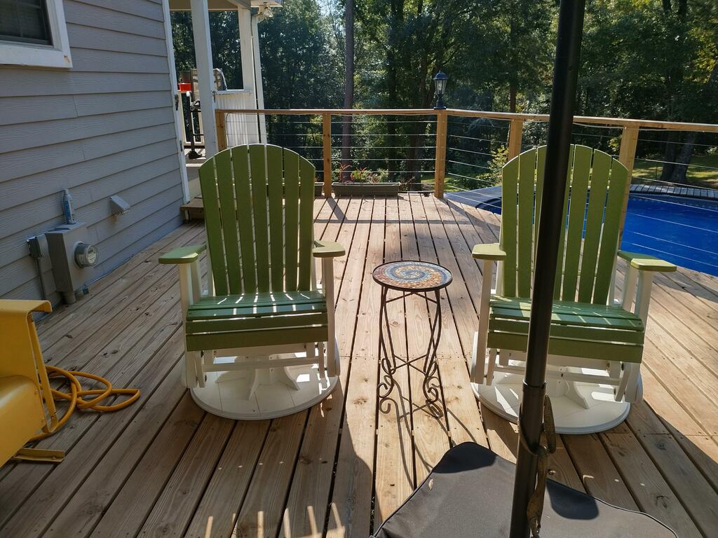 LuxCraft Recycled Plastic 2' Adirondack Swivel Glider Chair  - LEAD TIME TO SHIP 7 BUSINESS DAYS OR LESS