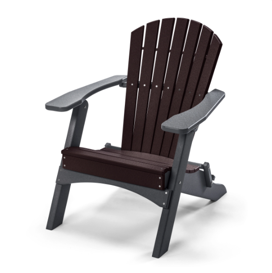 Perfect Choice Recycled Plastic Classic Folding Adirondack Chair - LEAD TIME TO SHIP 4 WEEKS OR LESS