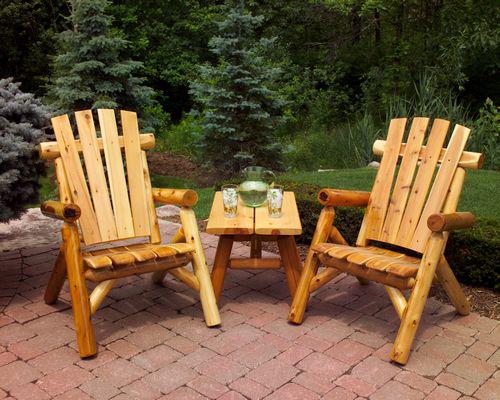 Moon Valley Rustic Outdoor Cedar Lawn Chair - LEAD TIME TO SHIP: (UNFINISHED - 2 WEEKS) - (FINISHED - 4 WEEKS)