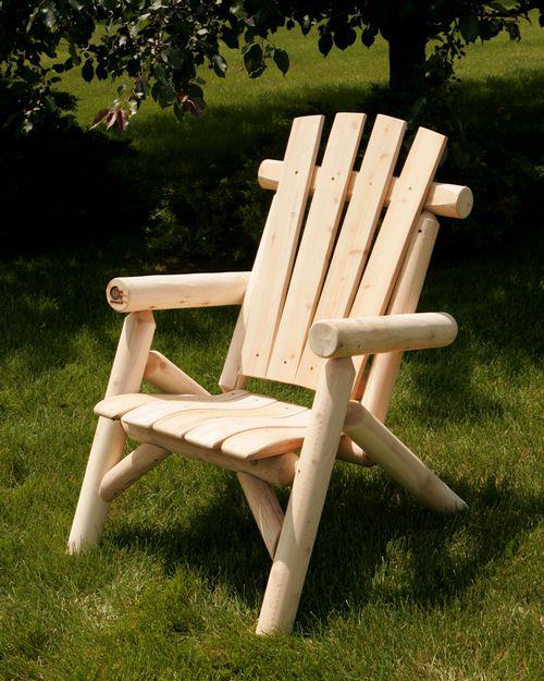 Moon Valley Rustic Outdoor Cedar Lawn Chair - LEAD TIME TO SHIP: (UNFINISHED - 2 WEEKS) - (FINISHED - 4 WEEKS)