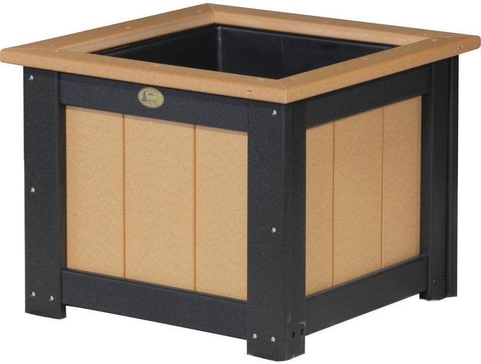 LuxCraft Recycled Plastic Classic 24" Square Planter - LEAD TIME TO SHIP 3 TO 4 WEEKS