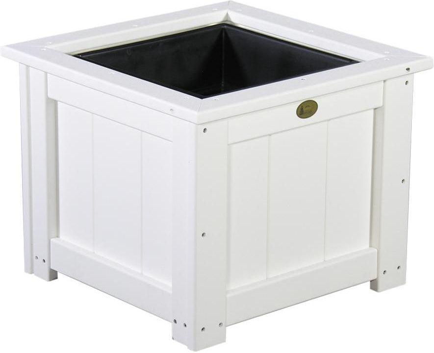 LuxCraft Recycled Plastic Classic 24" Square Planter - LEAD TIME TO SHIP 3 TO 4 WEEKS