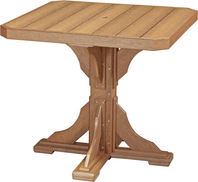 LuxCraft Recycled Plastic 41" Square Table (COUNTER HEIGHT) - LEAD TIME TO SHIP 3 TO 4 WEEKS