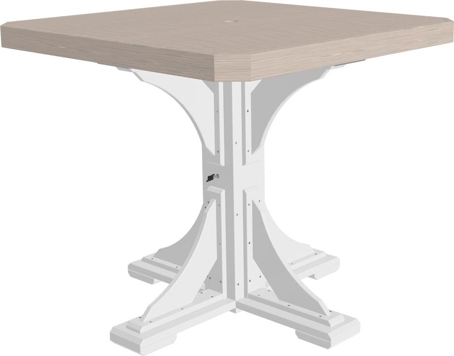 LuxCraft Recycled Plastic 41" Square Table (COUNTER HEIGHT) - LEAD TIME TO SHIP 3 TO 4 WEEKS