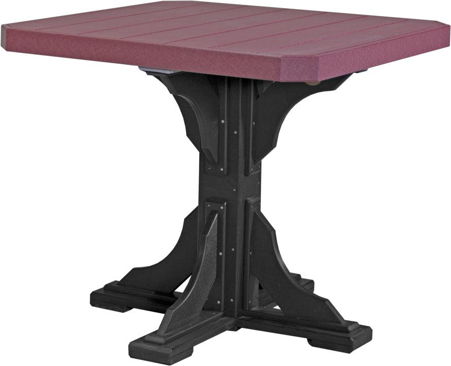LuxCraft Recycled Plastic 41" Square Table (COUNTER HEIGHT) - LEAD TIME TO SHIP 3 TO 4 WEEKS
