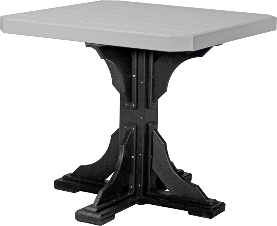 LuxCraft Recycled Plastic 41" Square Table (COUNTER HEIGHT) - LEAD TIME TO SHIP 3 TO 4 WEEKS