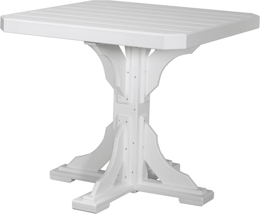 LuxCraft Recycled Plastic 41" Square Table (COUNTER HEIGHT) - LEAD TIME TO SHIP 3 TO 4 WEEKS