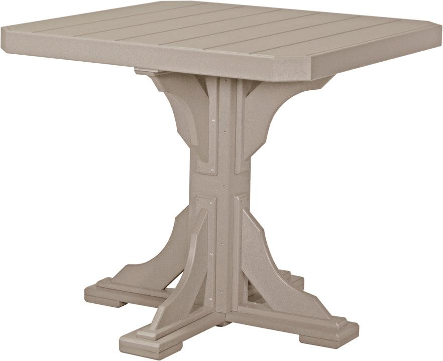 LuxCraft Recycled Plastic 41" Square Table (COUNTER HEIGHT) - LEAD TIME TO SHIP 3 TO 4 WEEKS
