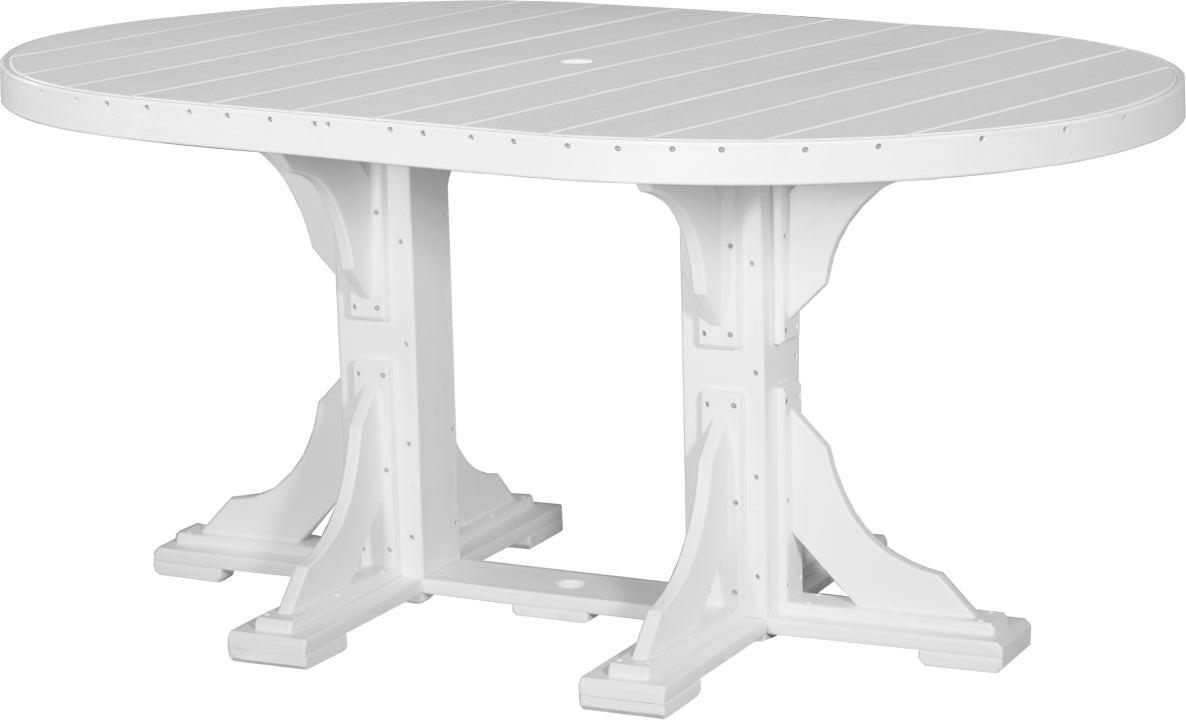 LuxCraft Recycled Plastic 4x6' Oval Table (COUNTER HEIGHT) - LEAD TIME TO SHIP 3 TO 4 WEEKS