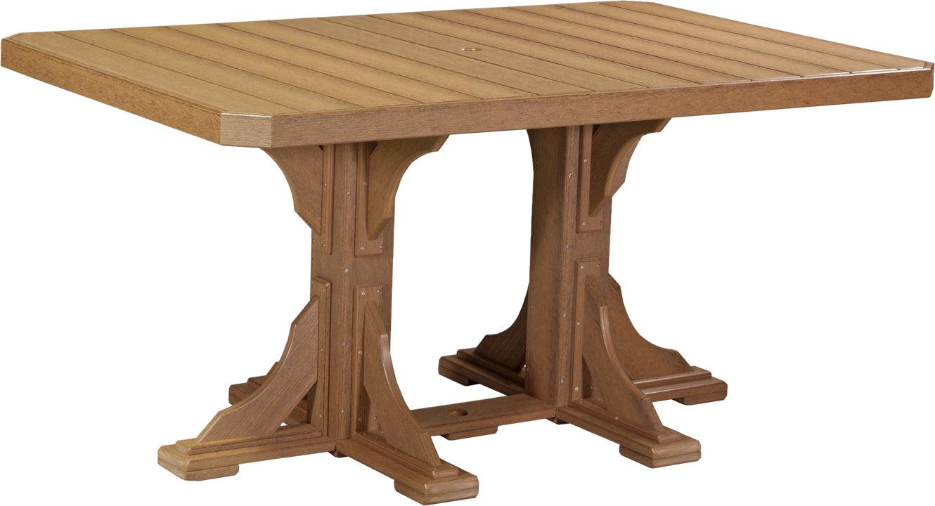 LuxCraft Recycled Plastic 4x6' Rectangular Table (COUNTER HEIGHT) - LEAD TIME TO SHIP 3 TO 4 WEEKS