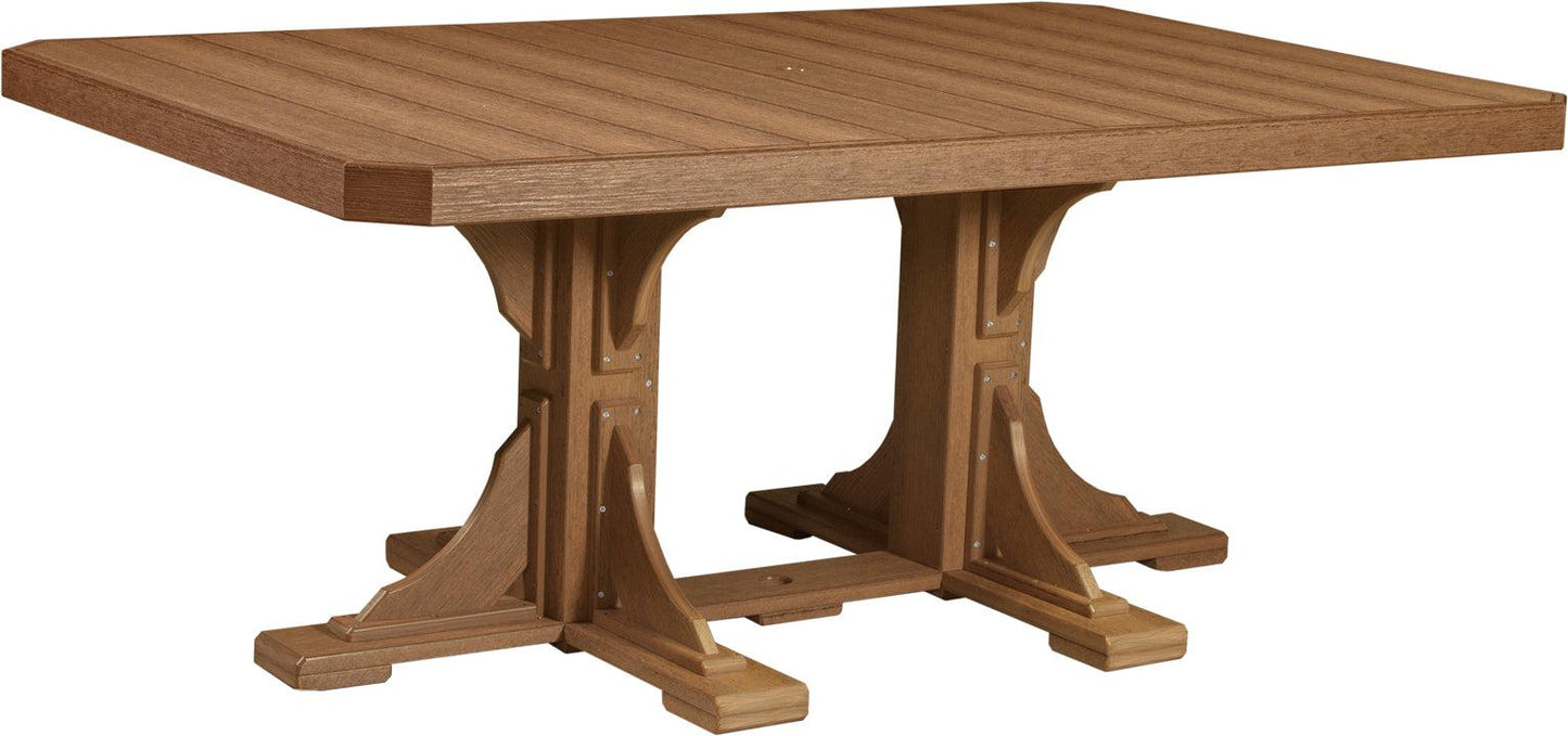 LuxCraft Recycled Plastic 4x6' Rectangular Table (DINING HEIGHT) - LEAD TIME TO SHIP 3 TO 4 WEEKS