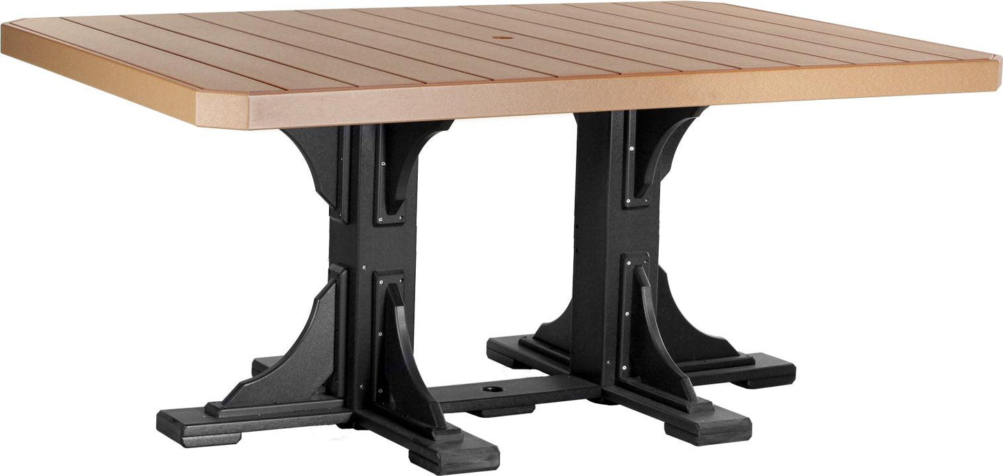 LuxCraft Recycled Plastic 4x6' Rectangular Table (COUNTER HEIGHT) - LEAD TIME TO SHIP 3 TO 4 WEEKS