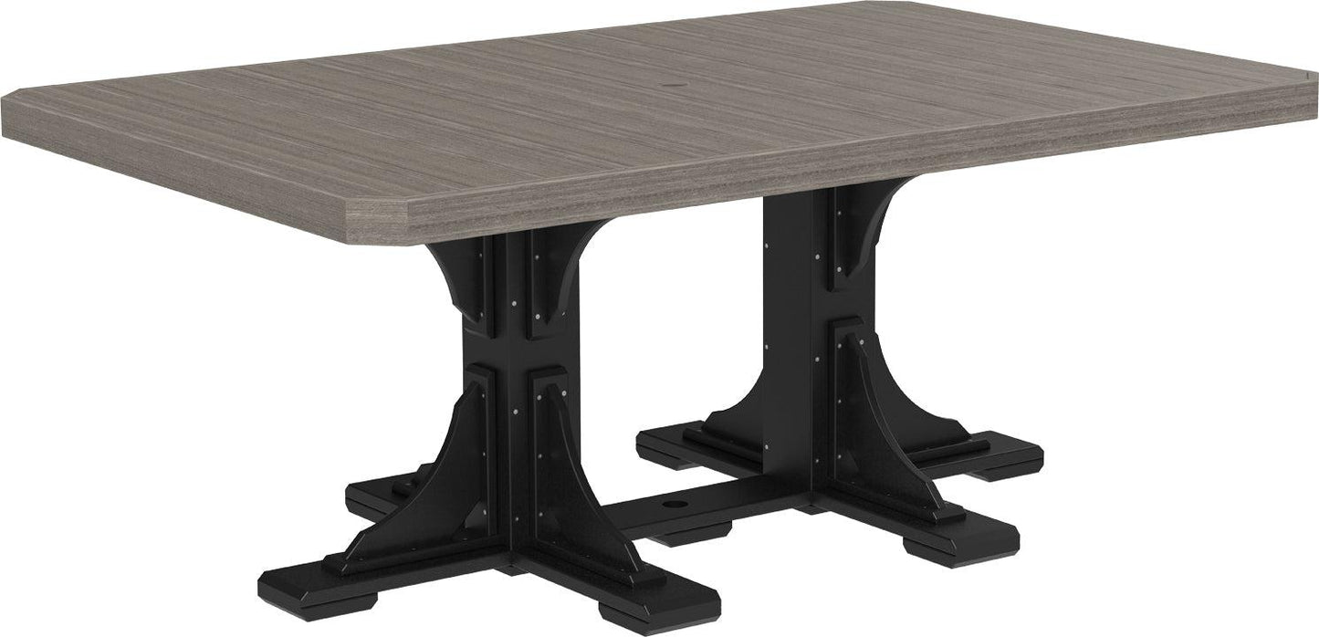 LuxCraft Recycled Plastic 4x6' Rectangular Table (DINING HEIGHT) - LEAD TIME TO SHIP 3 TO 4 WEEKS