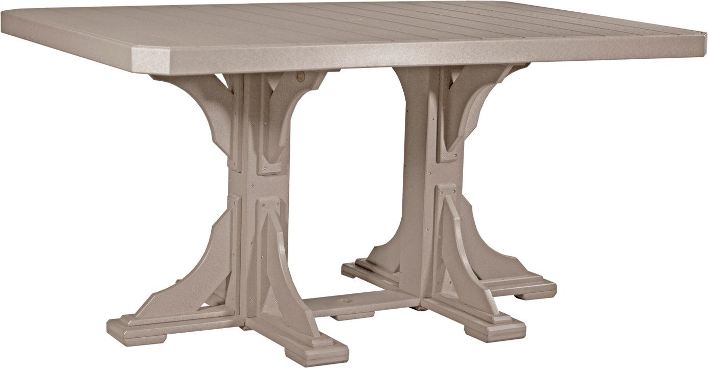 LuxCraft Recycled Plastic 4x6' Rectangular Table (COUNTER HEIGHT) - LEAD TIME TO SHIP 3 TO 4 WEEKS