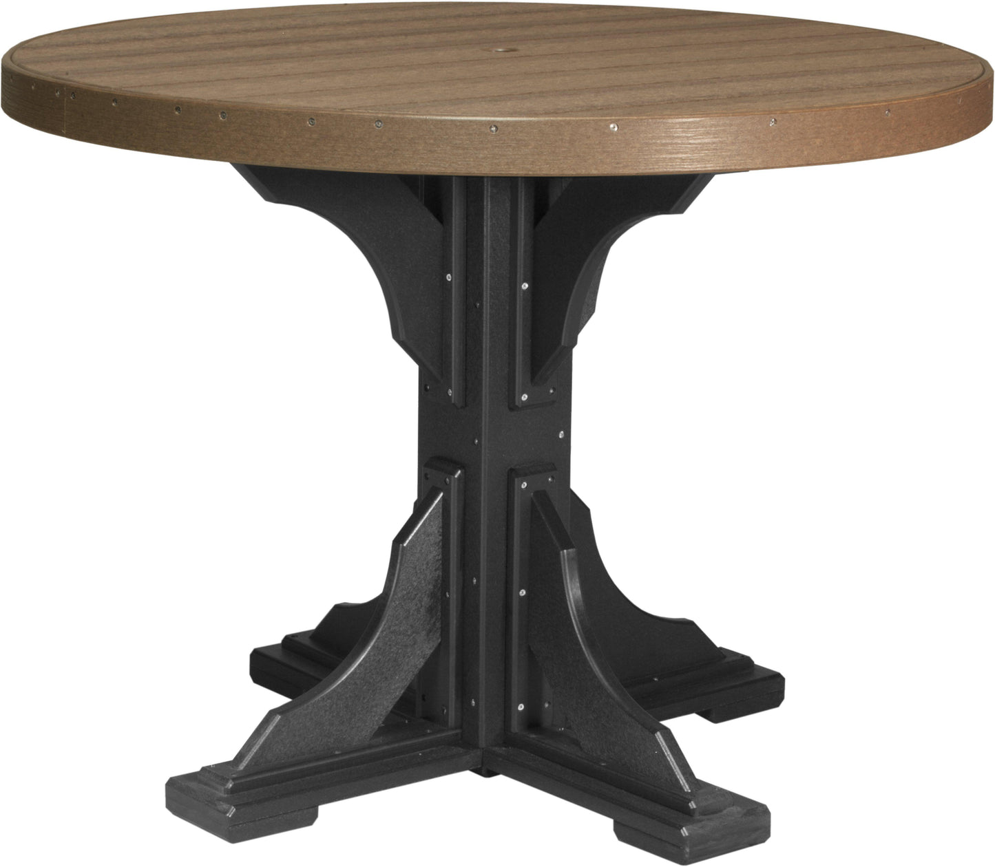 LuxCraft Recycled Plastic 4' Round Table (COUNTER HEIGHT) - LEAD TIME TO SHIP 3 TO 4 WEEKS