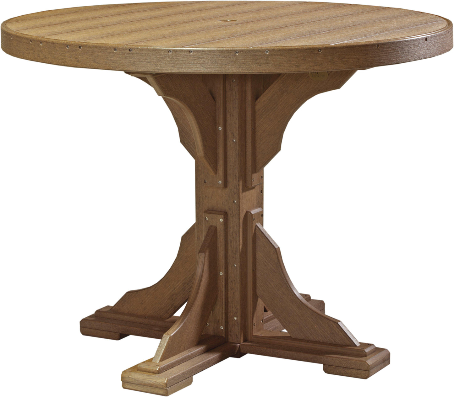 LuxCraft Recycled Plastic 4' Round Table (COUNTER HEIGHT) - LEAD TIME TO SHIP 3 TO 4 WEEKS