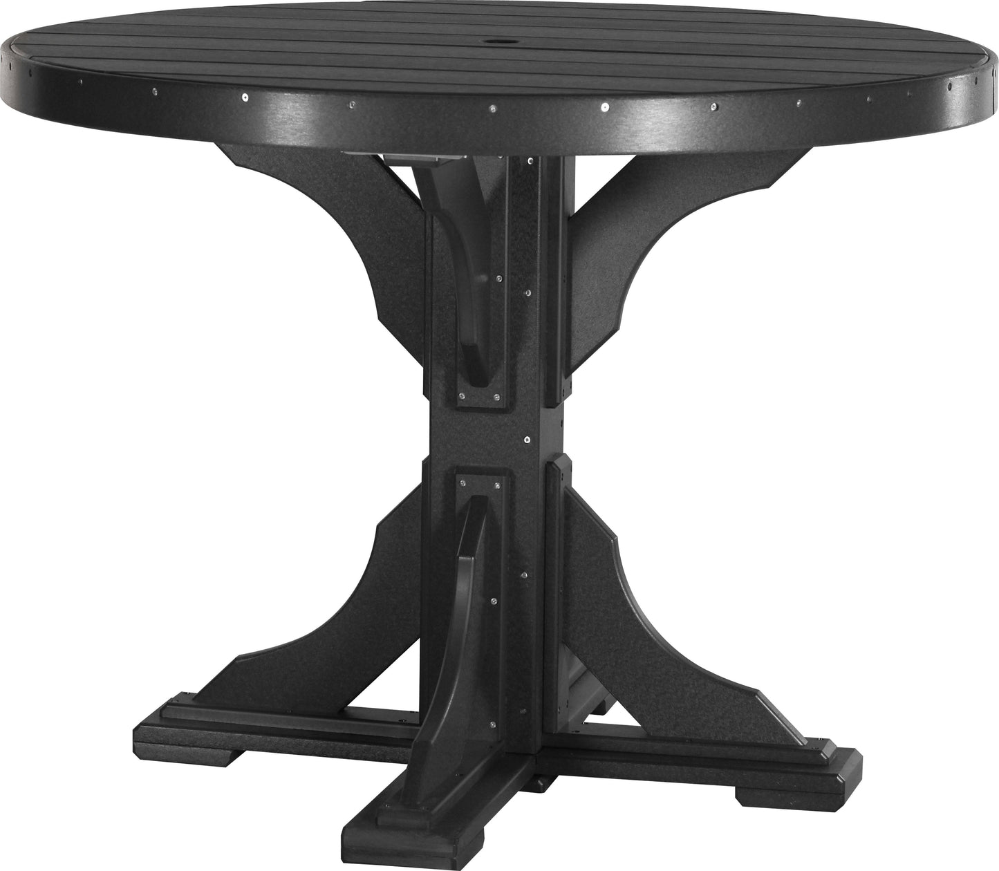 LuxCraft Recycled Plastic 4' Round Table (COUNTER HEIGHT) - LEAD TIME TO SHIP 3 TO 4 WEEKS
