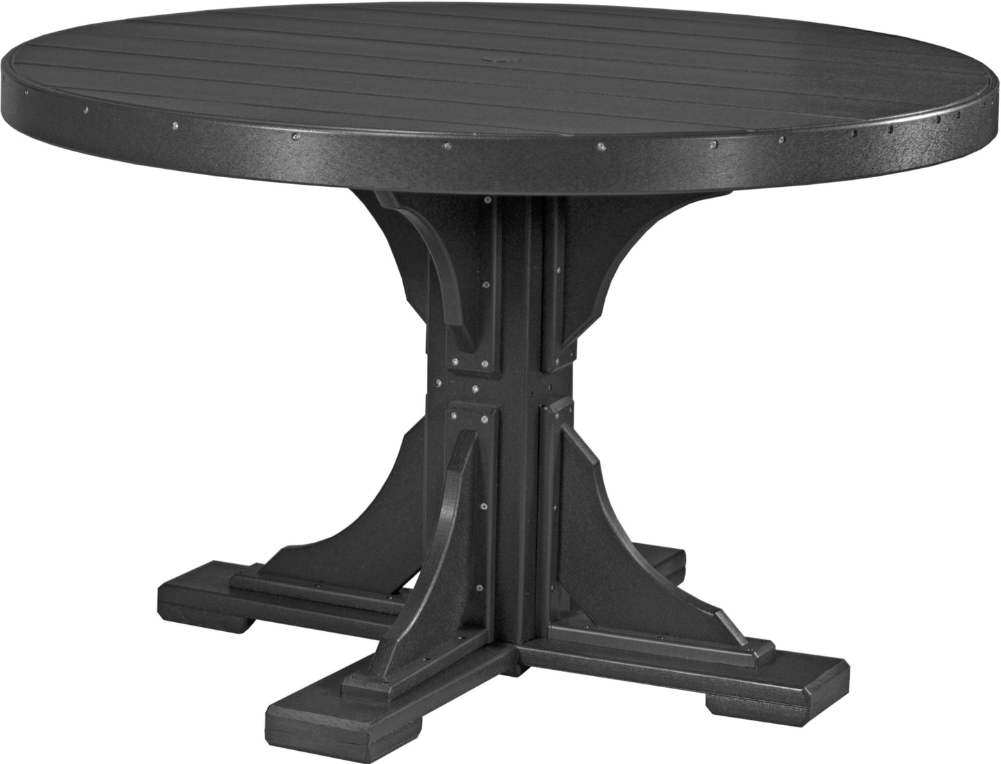Luxcraft Recycled Plastic 4' Round Table (DINING HEIGHT) - LEAD TIME TO SHIP 3 TO 4 WEEKS